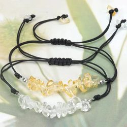 Beeswax gravel bracelet