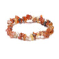 Handmade Natural Pink, White, and Purple Crystal Chip Bracelet, Irregular Women's Agate Chip.