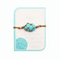 Turquoise Irregular natural stone woven bracelet