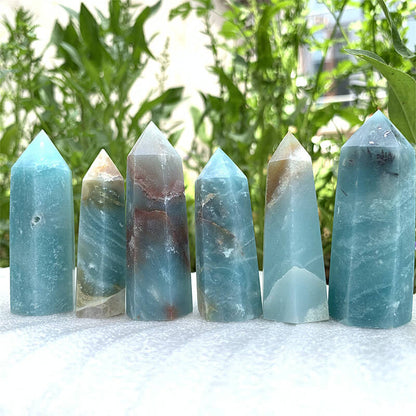 Blue Caribbean Calcite Tower In bulk