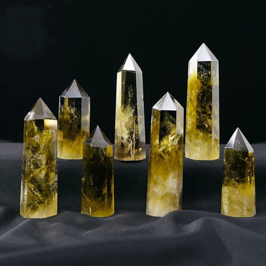 Brazil Citrine Tower Crystal Energy Stone