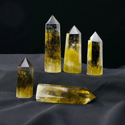 Brazil Citrine Tower Crystal Energy Stone