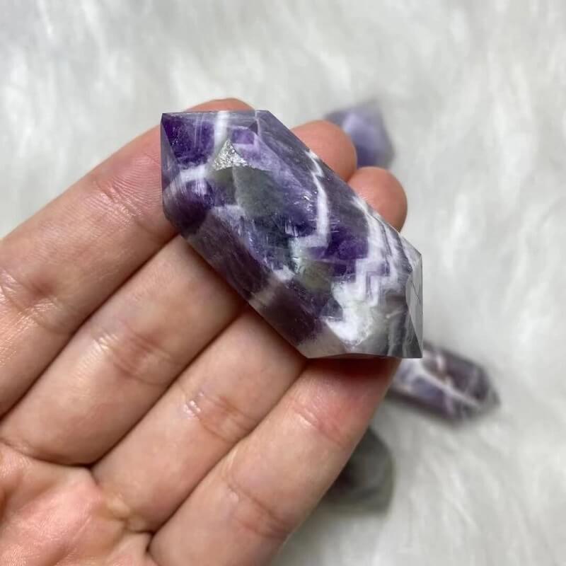 Double Point Tower Chevron Amethyst