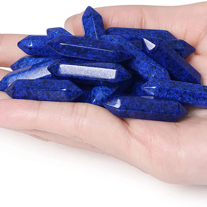 Double Pointed Quartz Crystal Lapis Lazuli