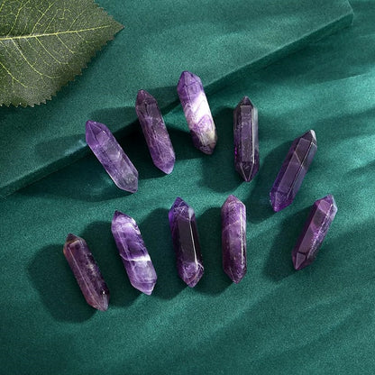 Hexagonal Pointed Amethyst Crystal Tower