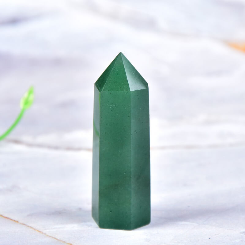 Green Aventurine Tower Point Stone Quartz