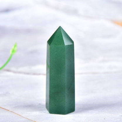 Green Aventurine Tower Point Stone Quartz