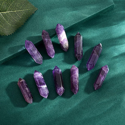 Hexagonal Pointed Amethyst Crystal Tower