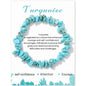 Blue Howlite Irregular Gravel Crystal Bracelet