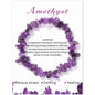 Amethyst Irregular Gravel Crystal Bracelet