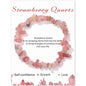 Strawberry Irregular Gravel Crystal Bracelet