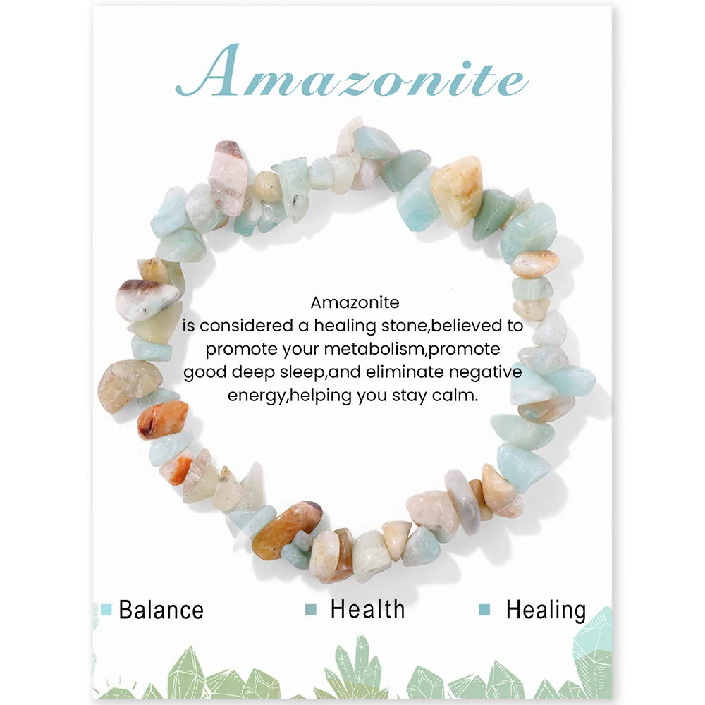 Amazonite is considered a healing stone,believed to promote your metabolism,promote good deep sleep,and eliminate negative energy,helping you stay calm.