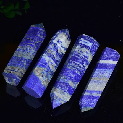 Natural Crystal Point Lapis Lazuli Tower