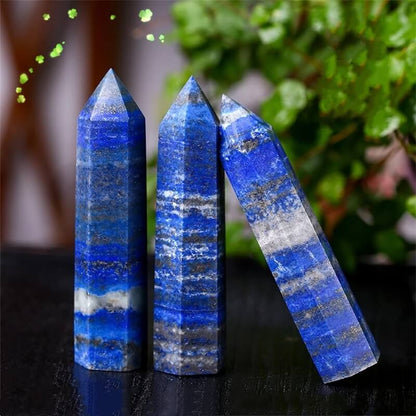 Natural Crystal Point Lapis Lazuli Tower