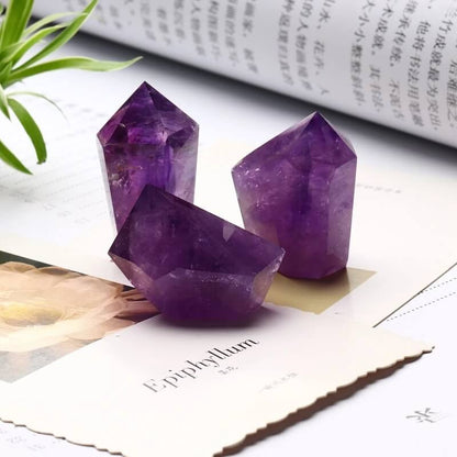 Point Polished Amethyst Purple Crystal