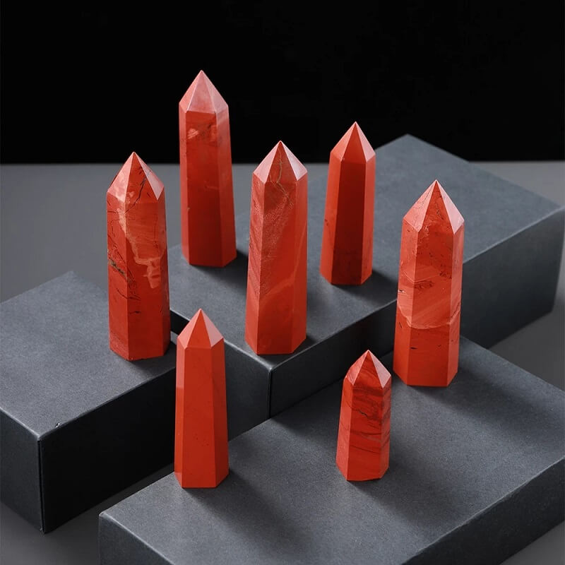 Red Jasper Point Tower Crystal