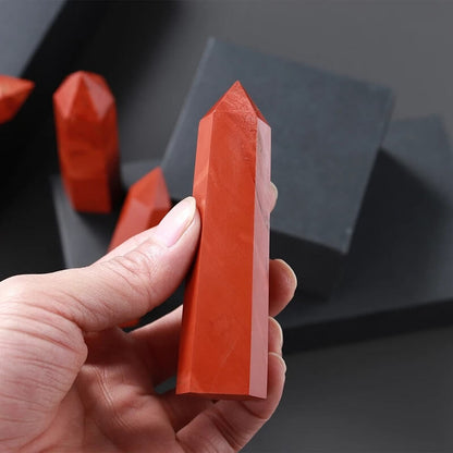 Red Jasper Point Tower Crystal