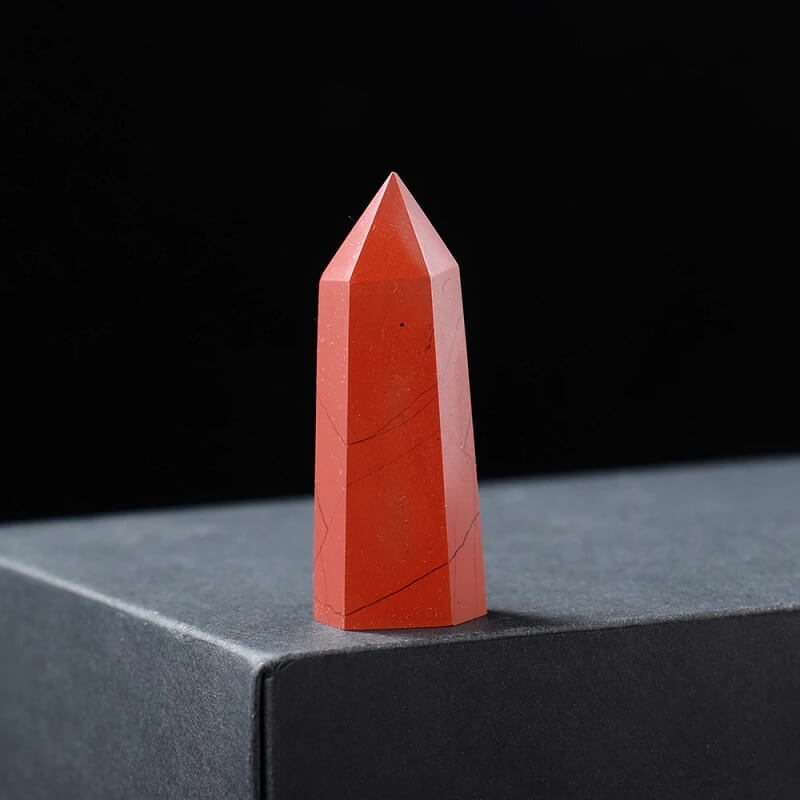 Red Jasper Point Tower Crystal