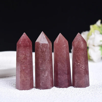 Strawberry Quartz Tower Points Bulk