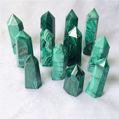 Malachite Tower Point Healing Stones