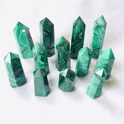 Malachite Tower Point Healing Stones