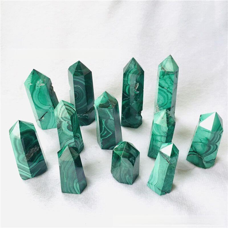 Malachite Tower Point Healing Stones