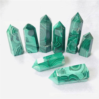 Malachite Tower Point Healing Stones