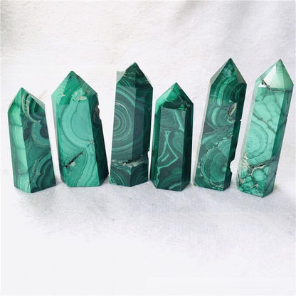 Malachite Tower Point Healing Stones