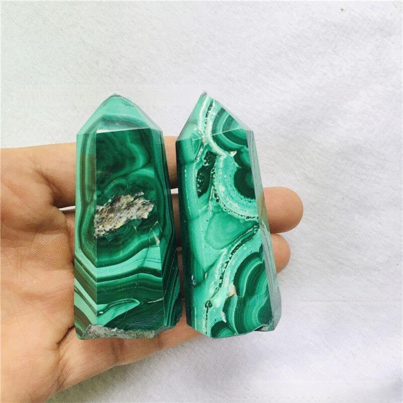 Malachite Tower Point Healing Stones