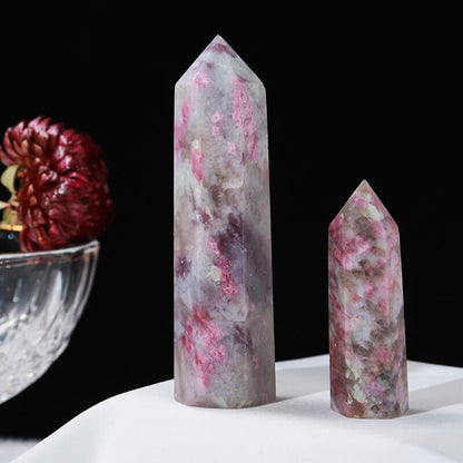 Plum Tourmaline Tower Crystal